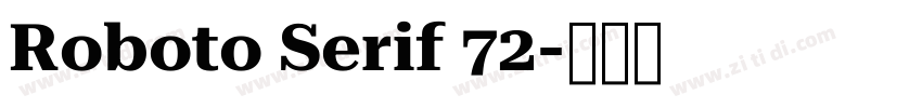 Roboto Serif 72字体转换